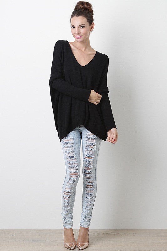 Boxy Soft Knit Dolman Top