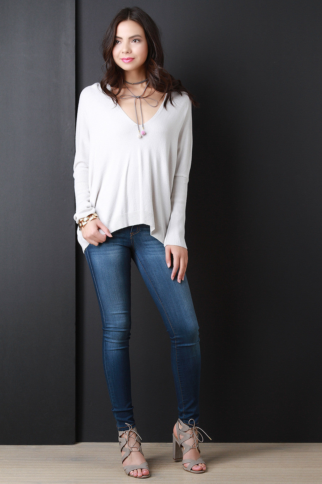 Boxy Soft Knit Dolman Top