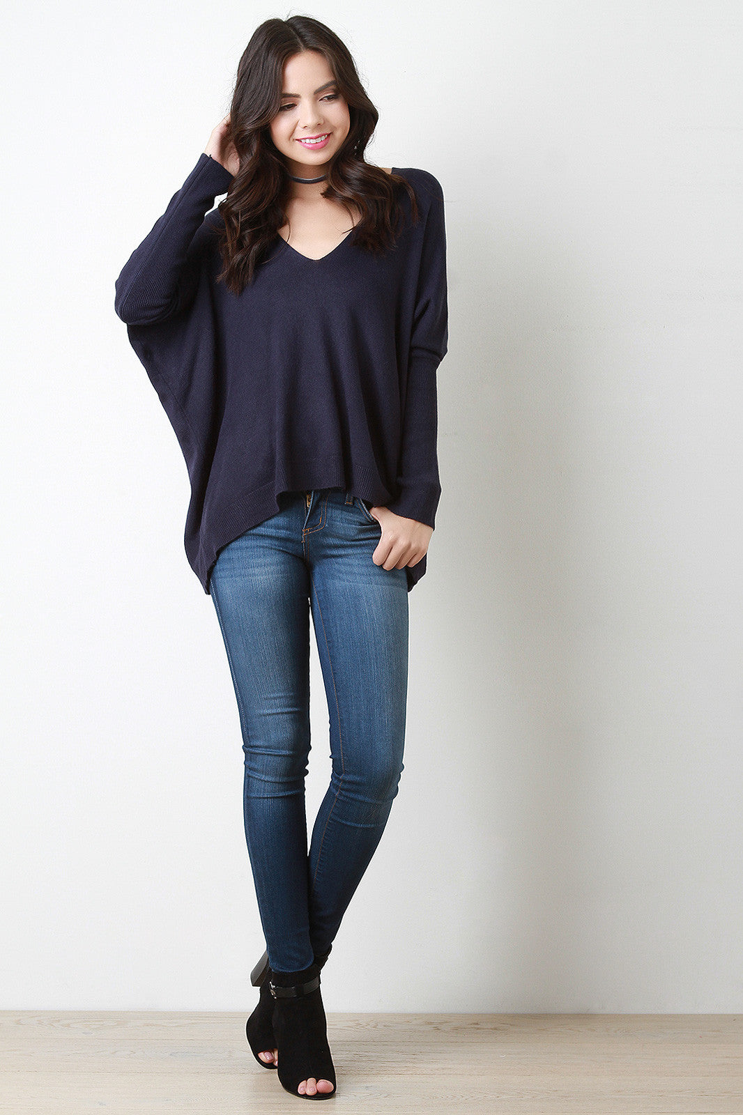 Boxy Soft Knit Dolman Top