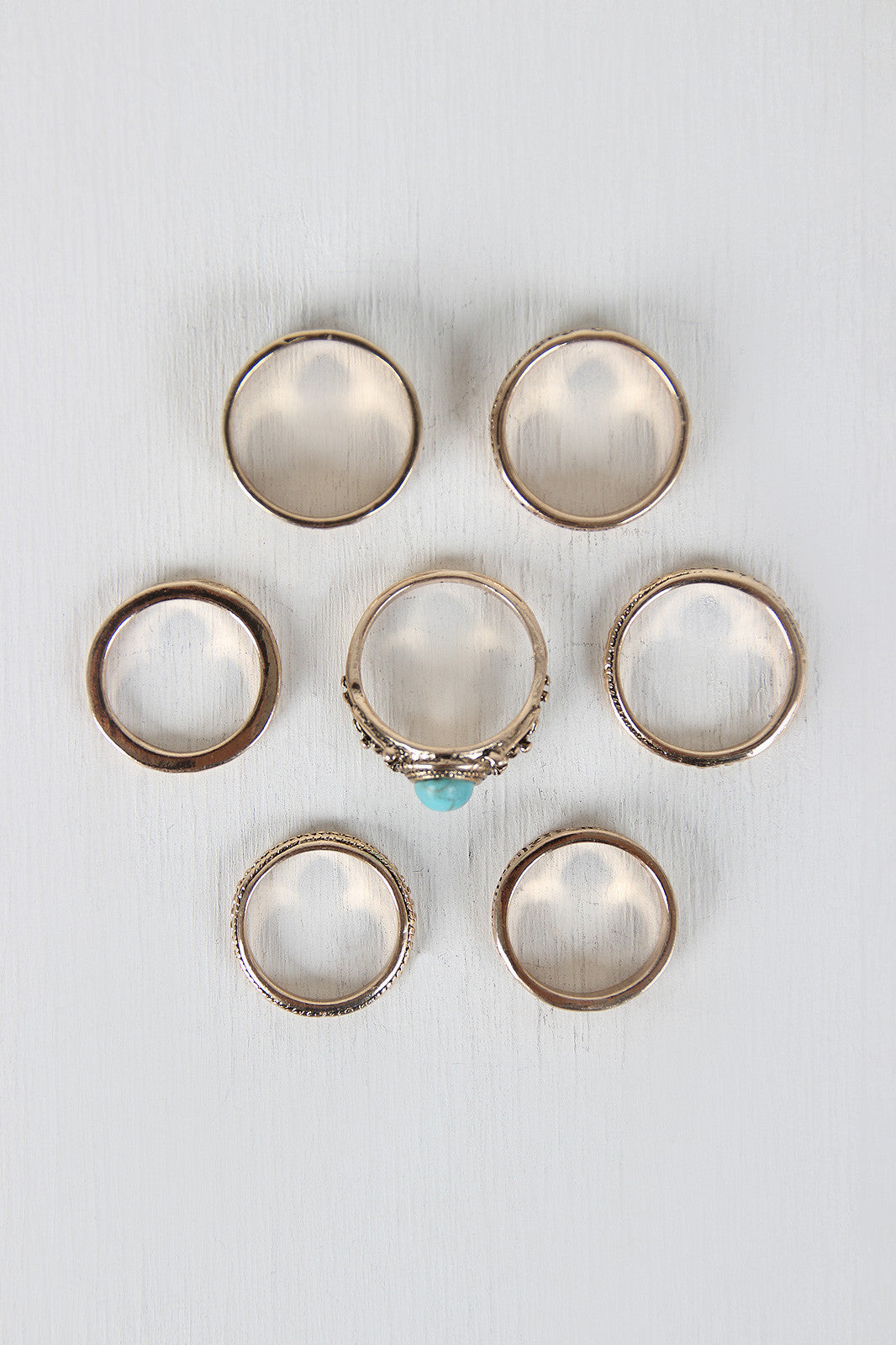 Tribal Patterns Ring Set
