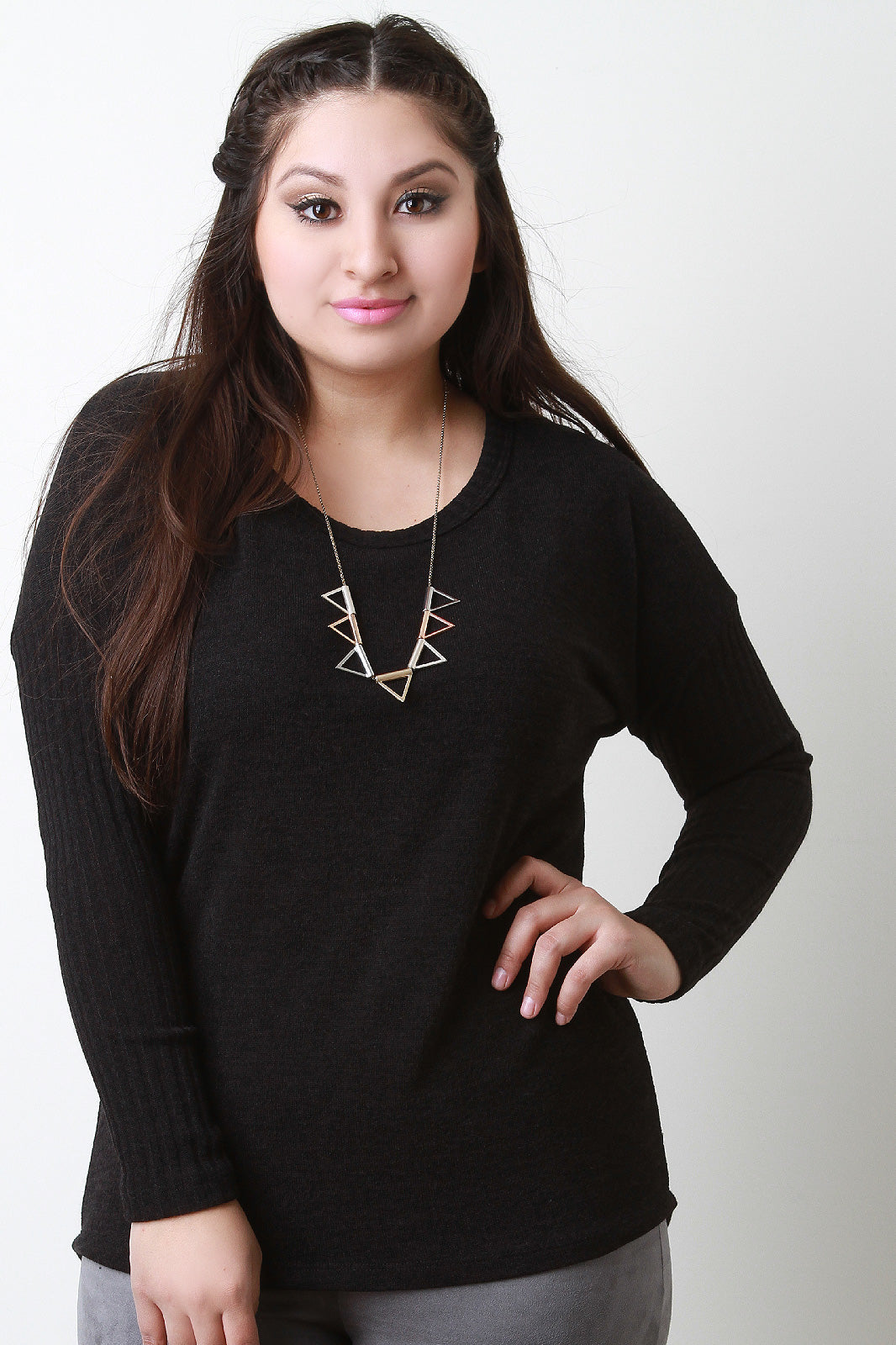 Button Back Sweater Top