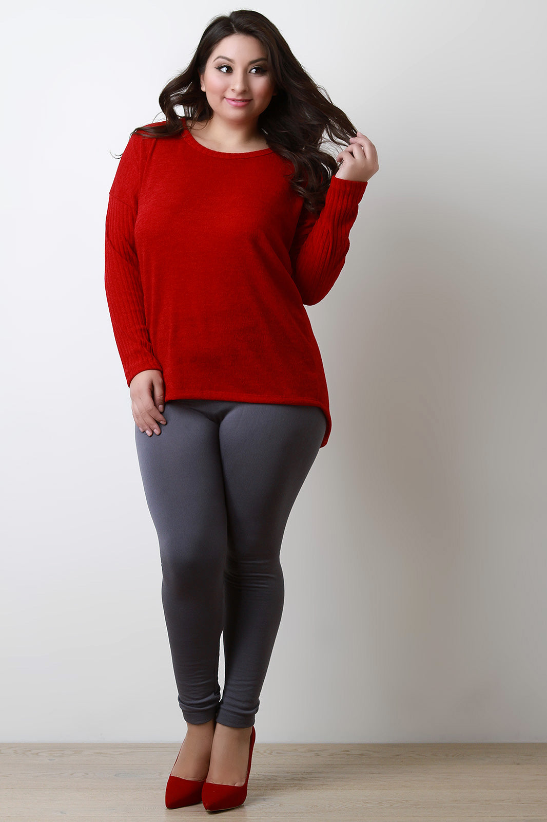 Button Back Sweater Top