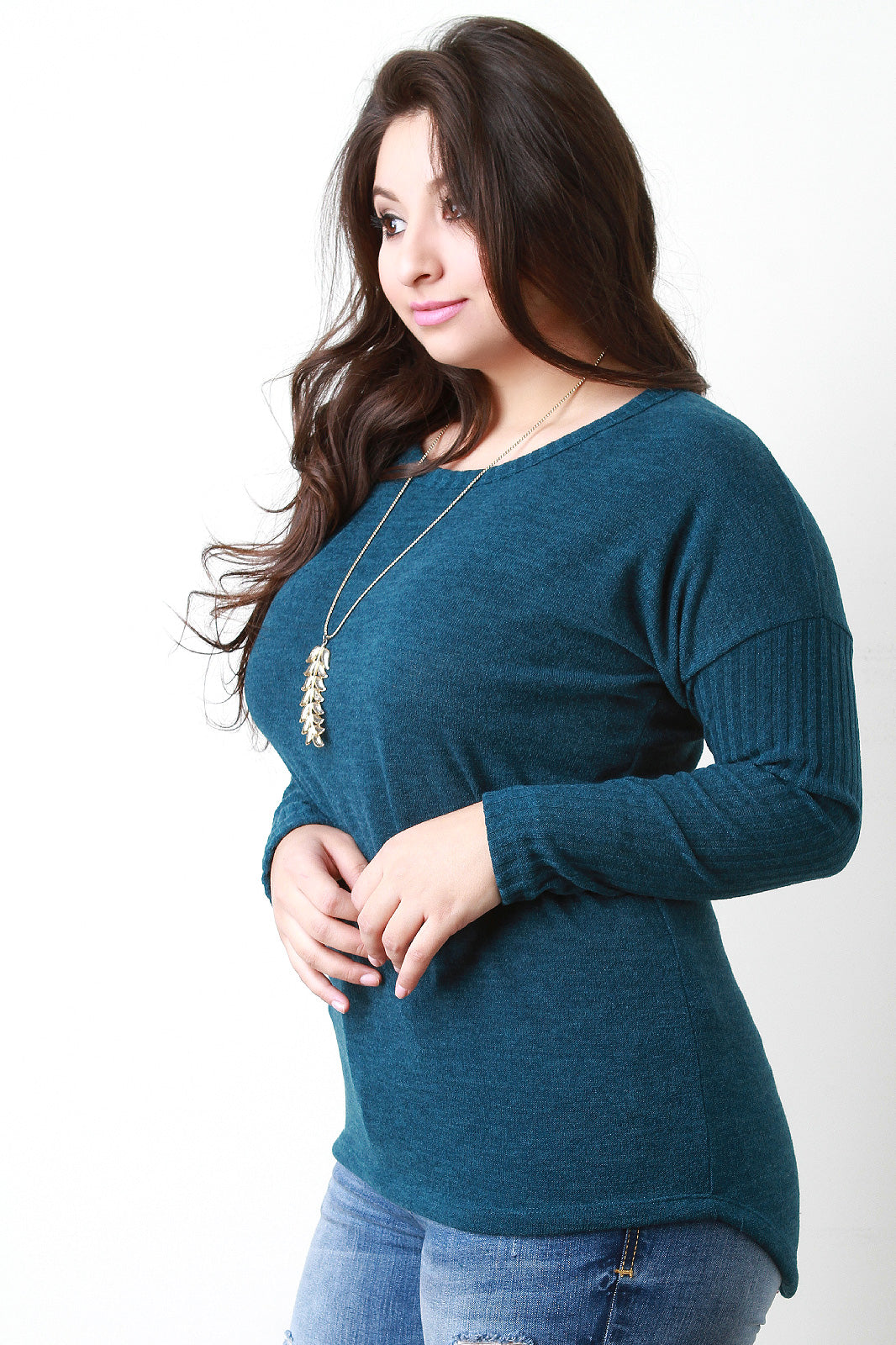 Button Back Sweater Top