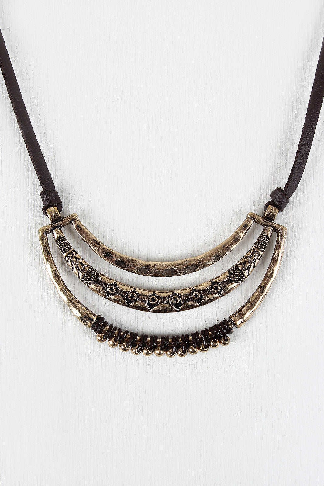 Bohemian Frame Pendant Necklace