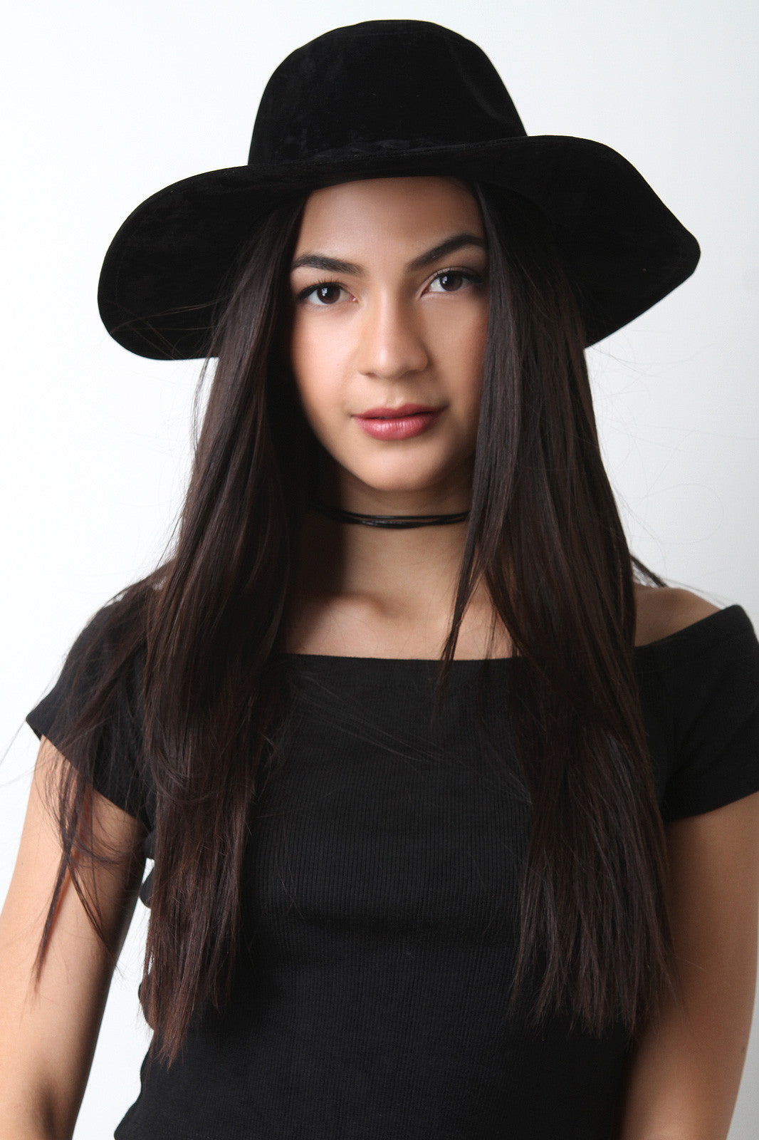 Suede Safari Fedora Wide Brim Hat