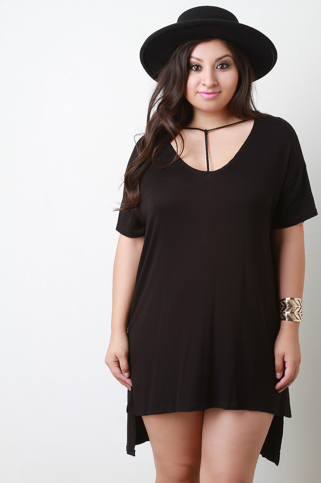 T-Strap High-Low Tee Dress