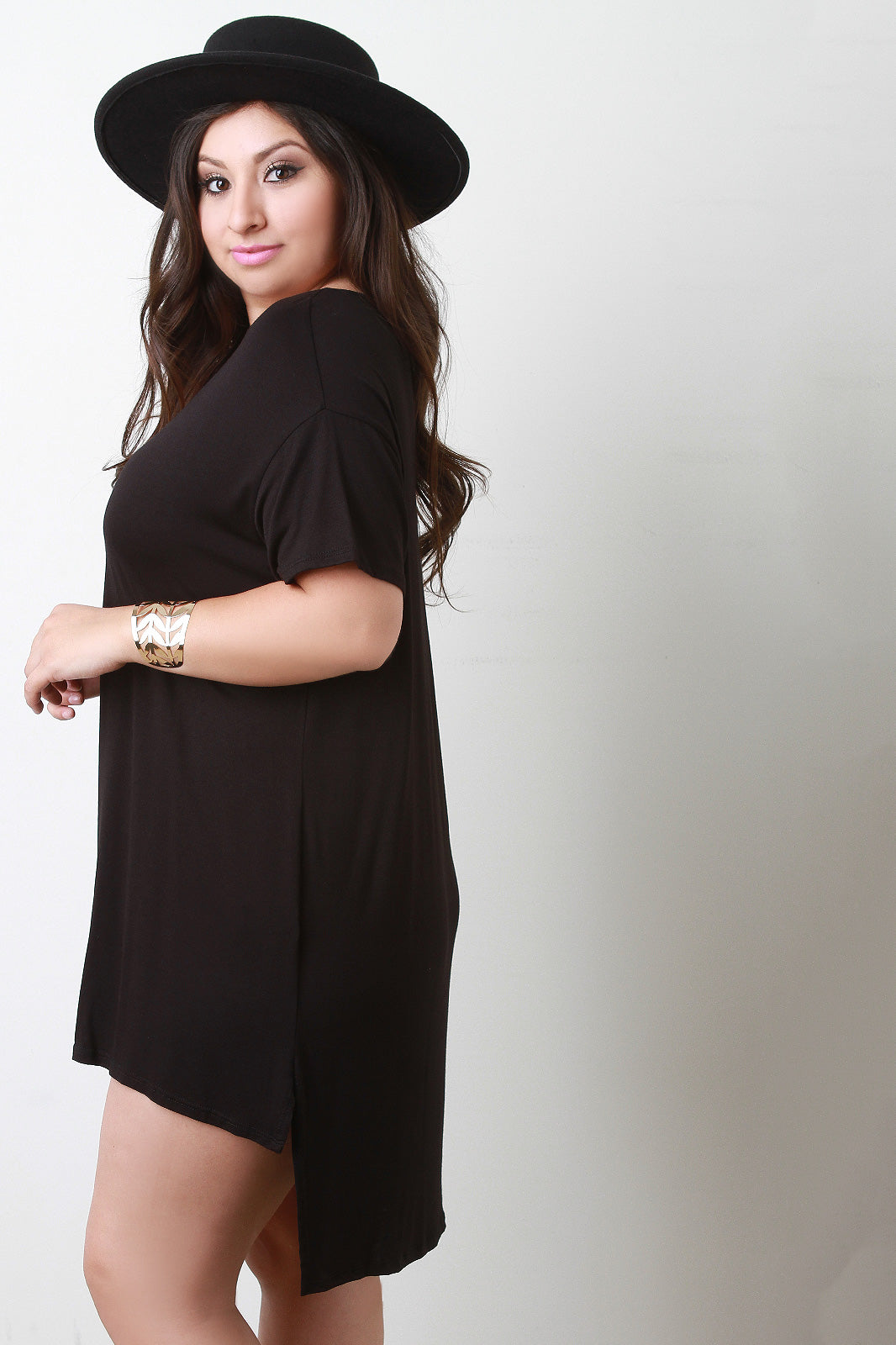 T-Strap High-Low Tee Dress