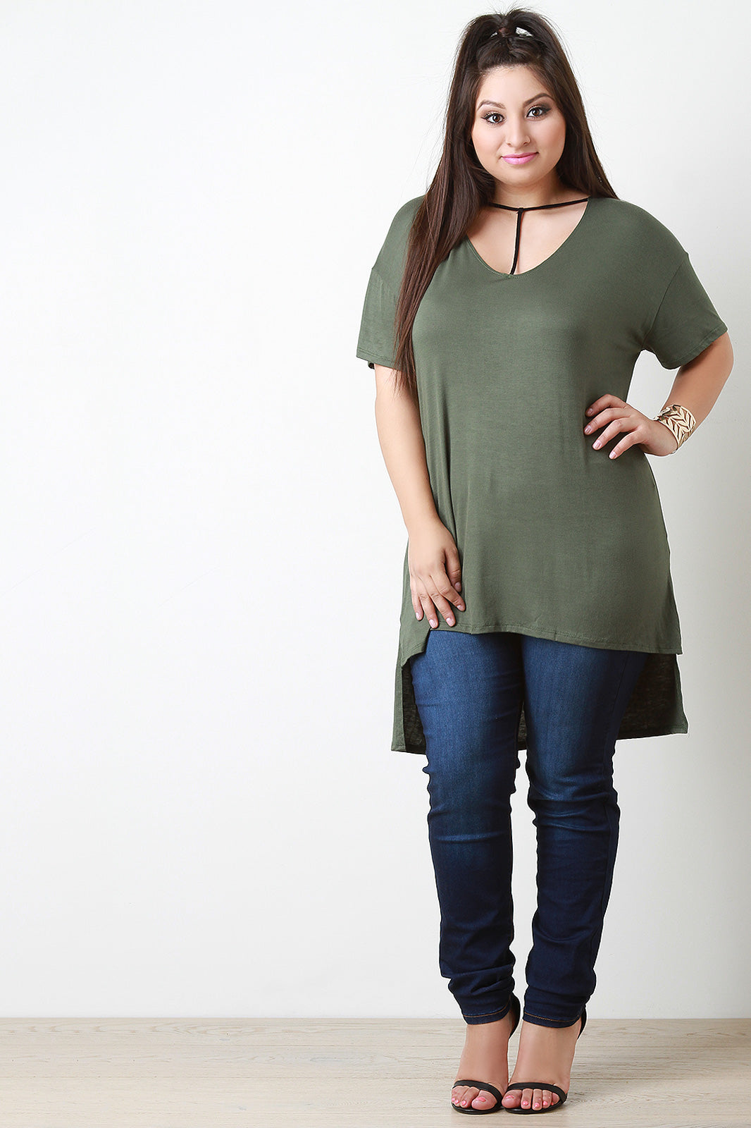 T-Strap High-Low Tee Dress