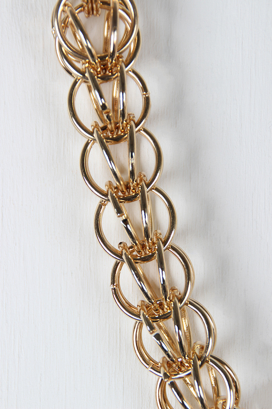 Woven Link Chain Necklace Set