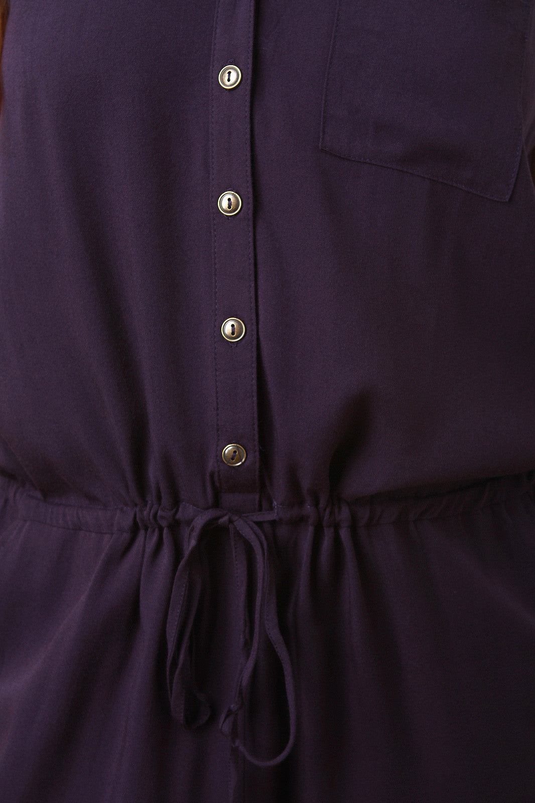 Button Down Pocketed and Hooded Jumpsuit