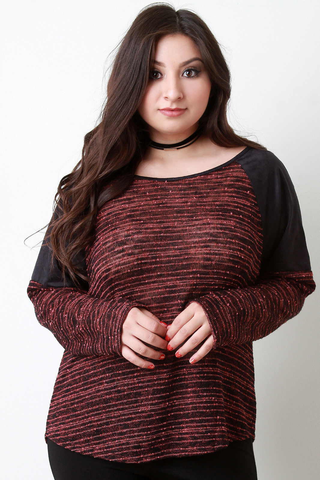 Brush Your Suede Shoulders Off Long Sleeve Top