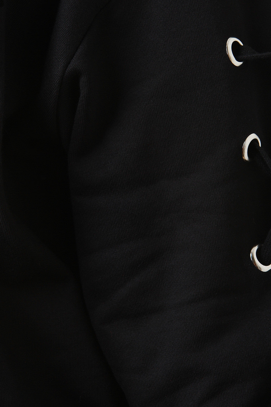 Boxy Lace Up Long Sleeve Top