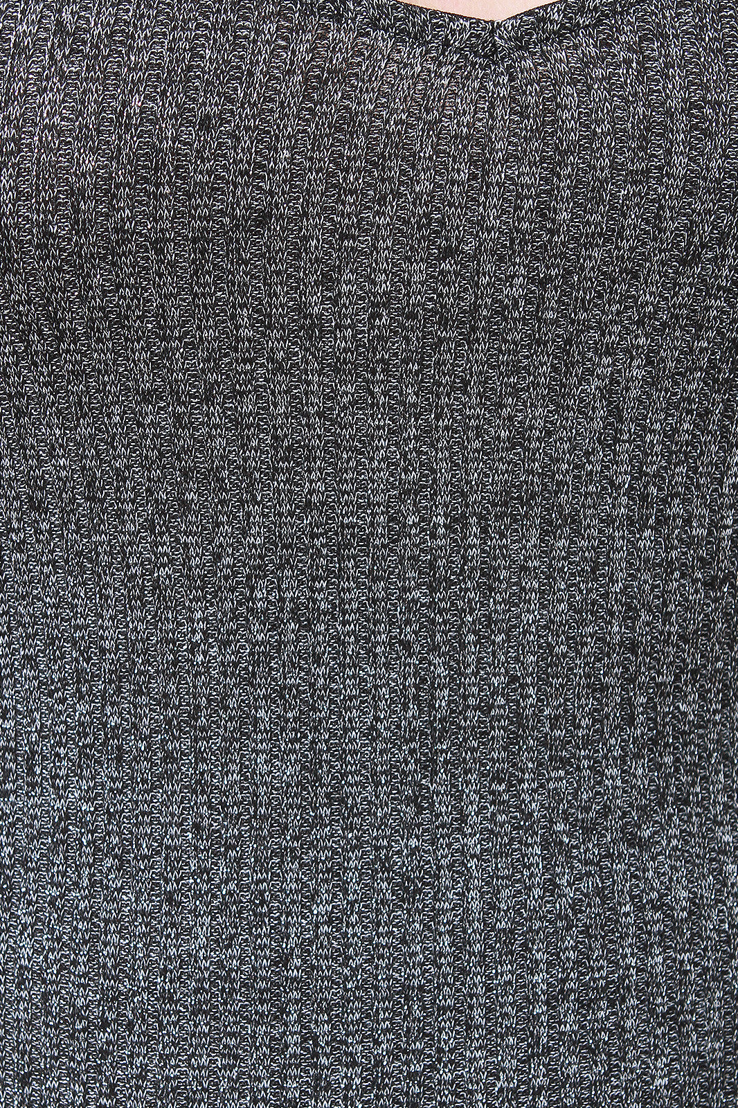 Caged Back Metallic Ribbed Knit Midi Dress