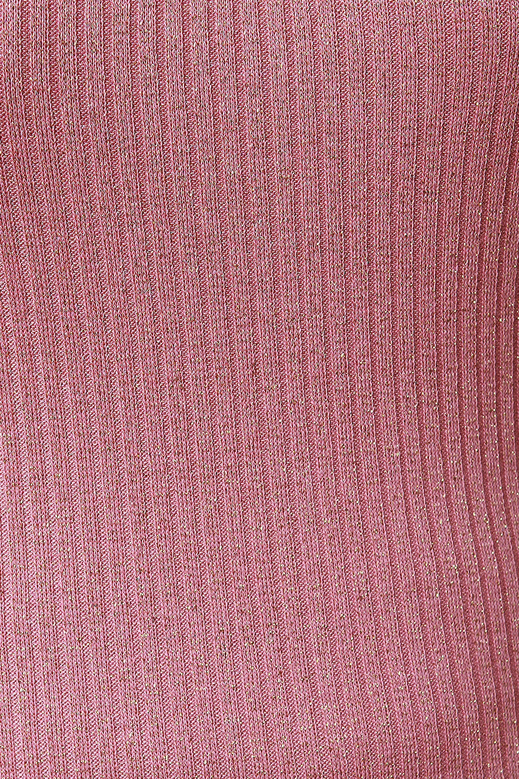 Caged Back Metallic Ribbed Knit Midi Dress