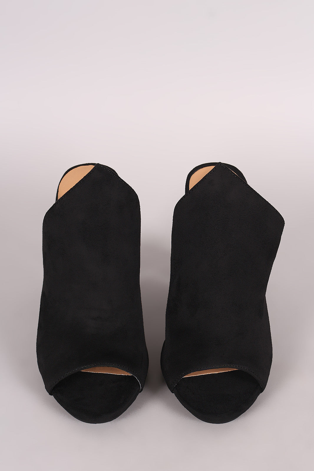 Bamboo Suede Chunky Mule Heel