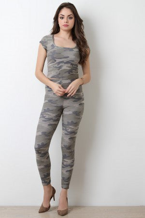 Camouflage High Waist Leggings