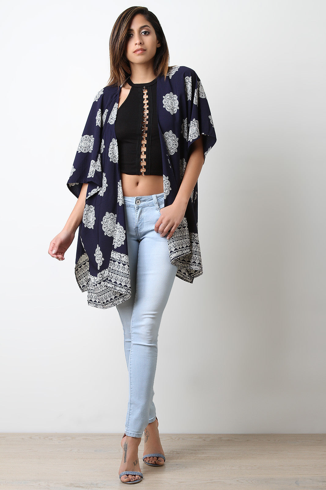 Bohemian Print Kimono