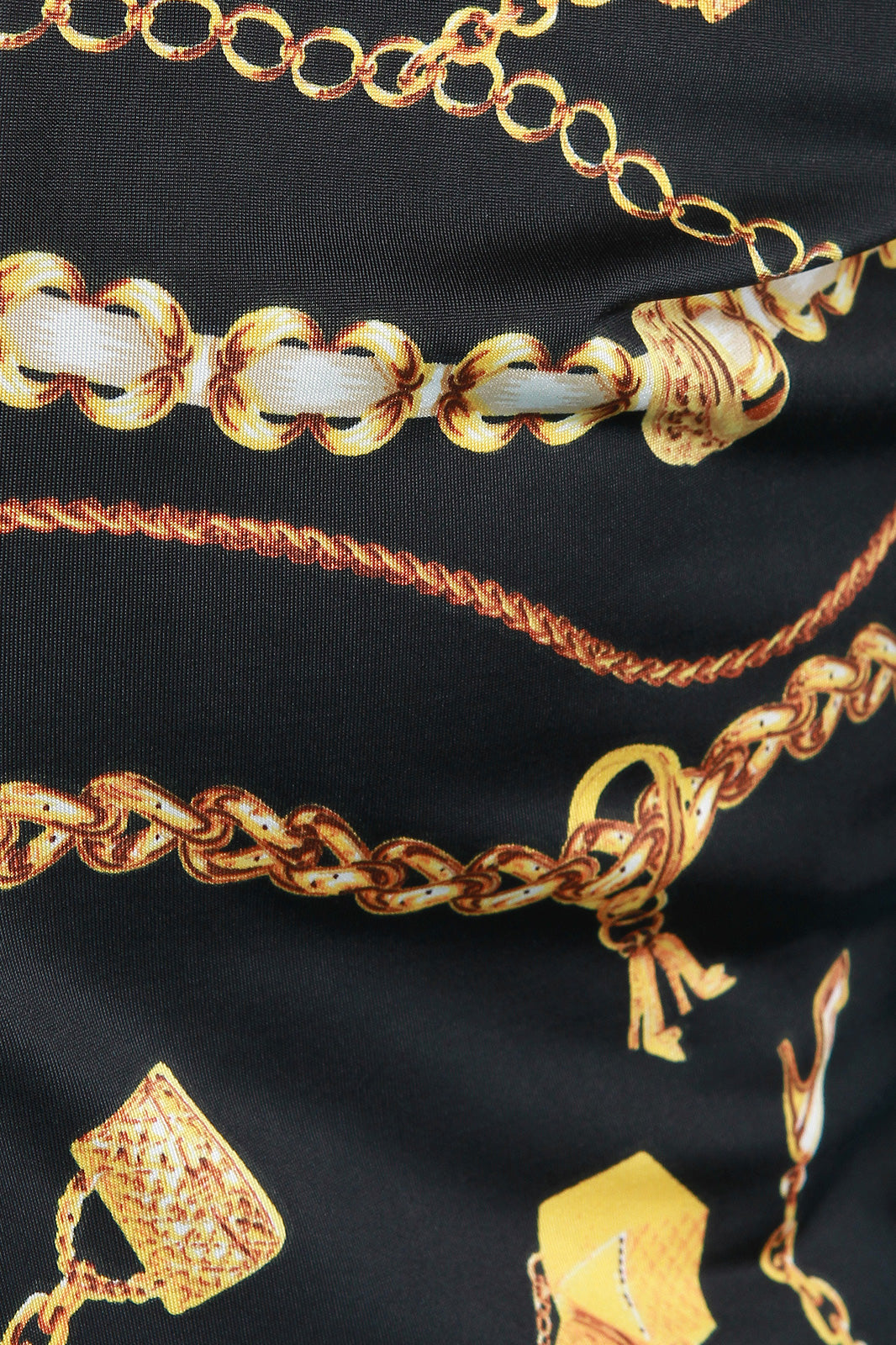 Chain Print Bomber Jacket with Leggings Set