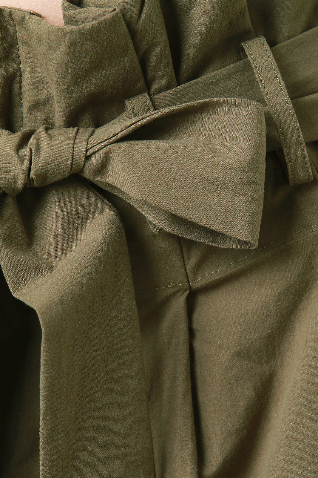 Box Pleated Belted Waist Palazzo Pants