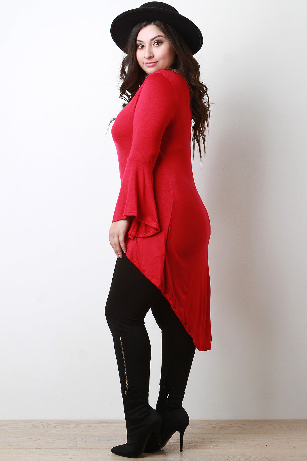 Bell Sleeve High Low Top