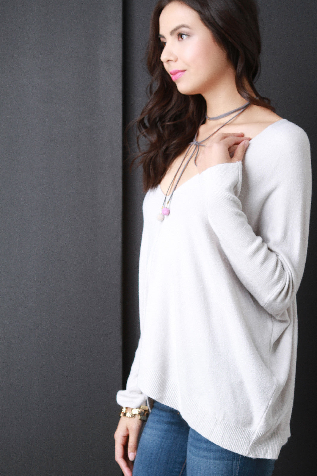 Boxy Soft Knit Dolman Top