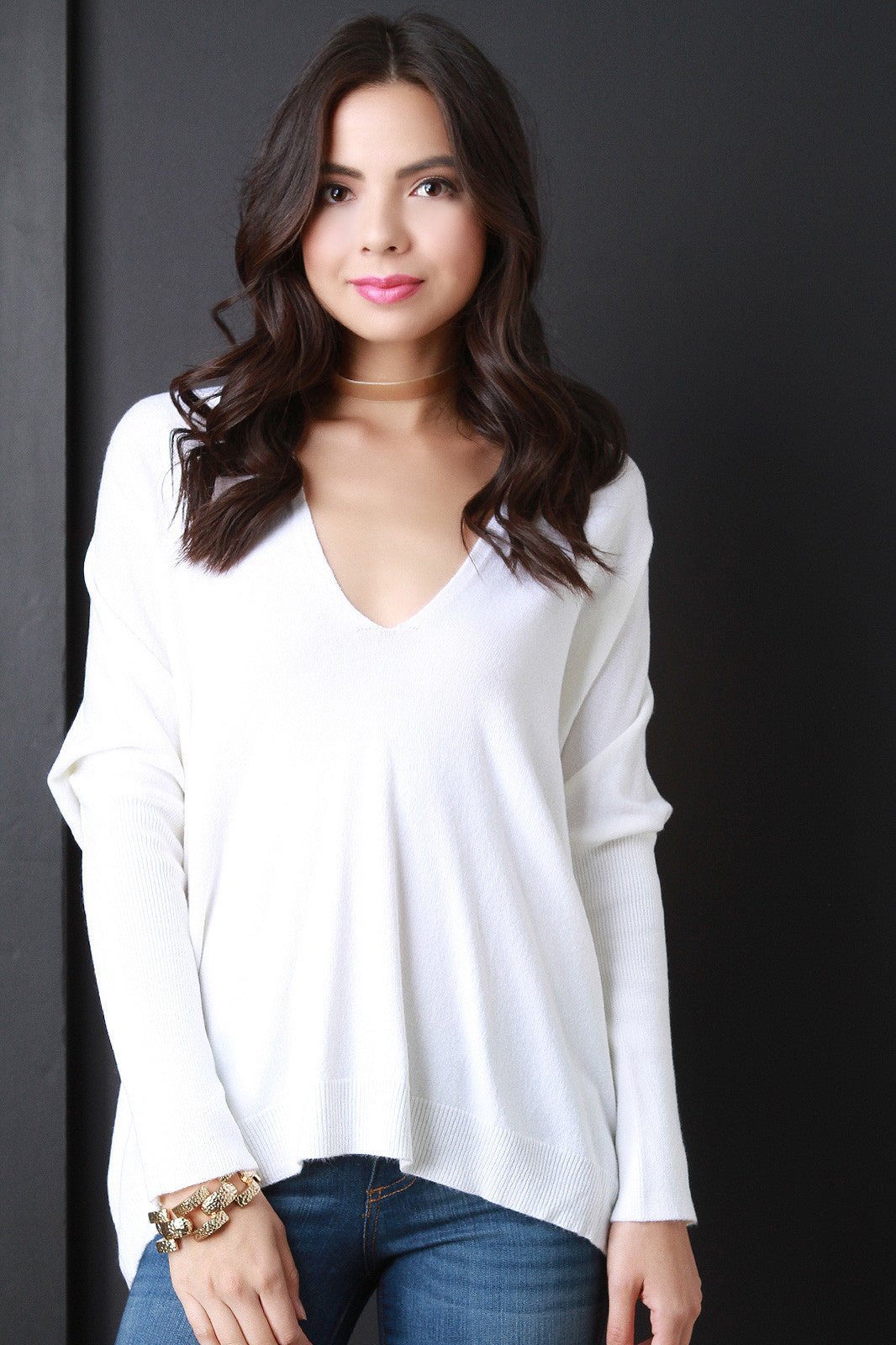 Boxy Soft Knit Dolman Top