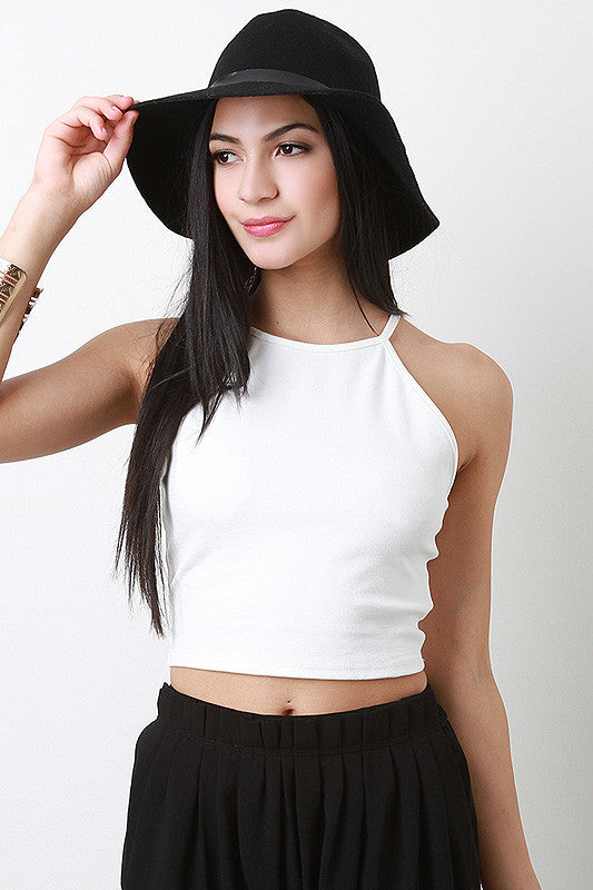 Simple Sleeveless Crop Top