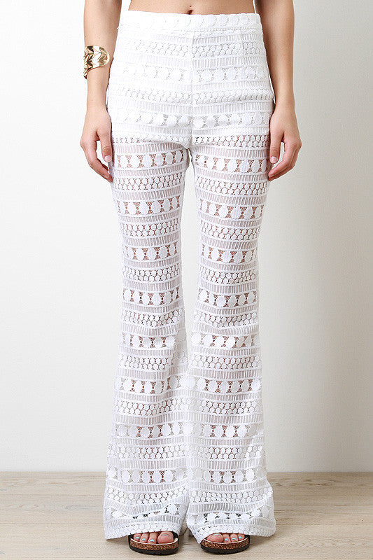 Boho Circle Lace Pants