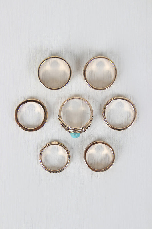 Tribal Patterns Ring Set