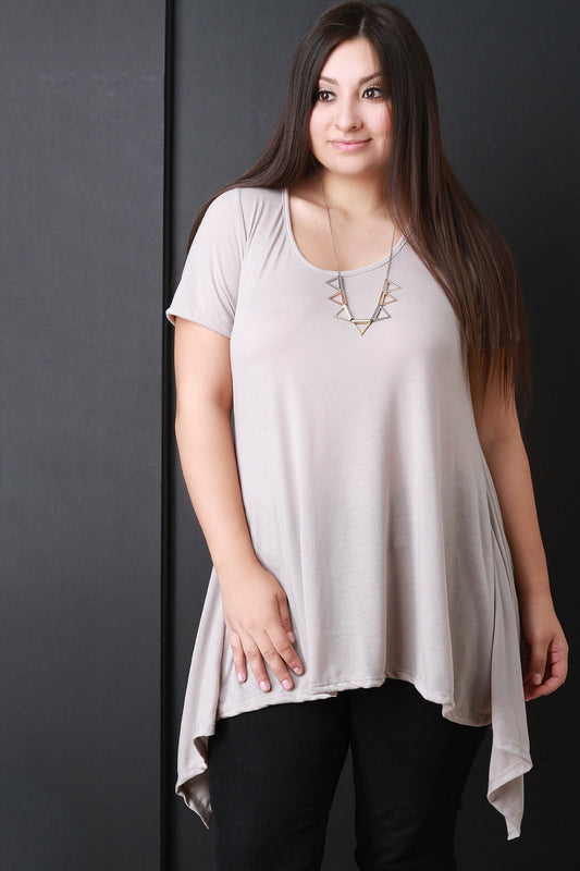 Sharkbite Short Sleeves Tunic Top