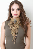 Beaded Fringe Bib Choker