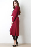 Crepe Ruffle Longline Cardigan