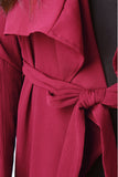 Crepe Ruffle Longline Cardigan