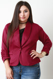 Ruched Quarter Sleeve Jacket