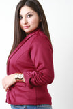 Ruched Quarter Sleeve Jacket