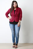 Ruched Quarter Sleeve Jacket