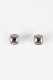 Glossy Square Clip Earrings