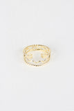 Stacked Multi Band Cube Ring