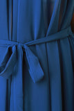 Chiffon Sleeveless Sharkbite Tie Waist Tunic Top