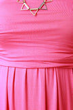 Solid Strapless Maxi Dress