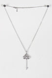Rhinestone Key Pendant Necklace