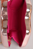 Metallic Lips Clutch Bag