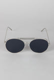 Straight Aviator Side Shield Sunglasses