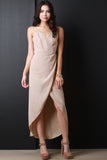 Surplice Wrap Maxi Dress