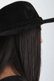 Suede Safari Fedora Wide Brim Hat