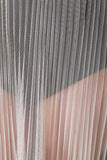 Sheer Mesh Tulle Pleated Maxi Skirt