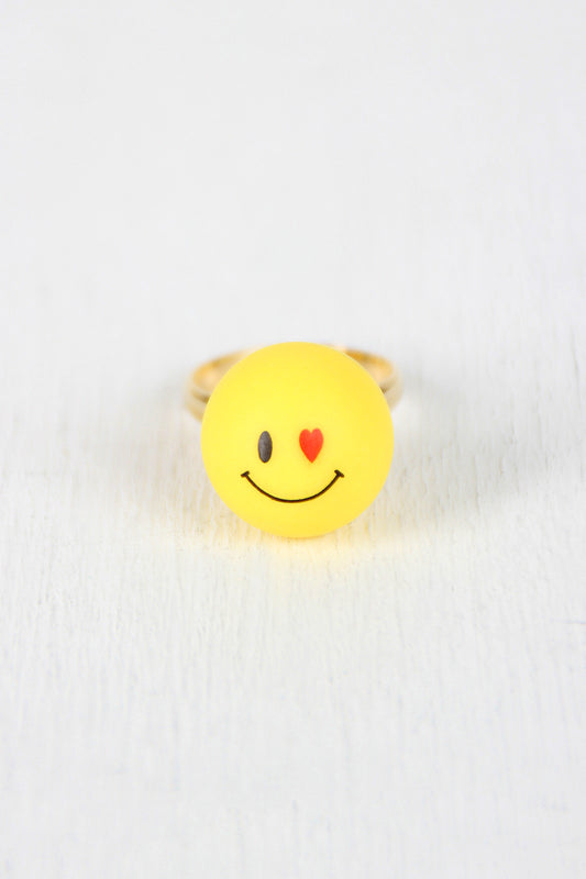 Heart Eye Emoji Ring