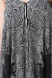 Paisley Trapeze Handkerchief Dress