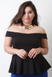 Off The Shoulder Peplum Top