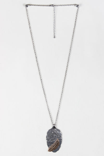 Strength Arrowhead Pendant Necklace Set